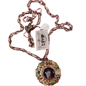 New Victorian retro new Treska ribbon threaded necklace